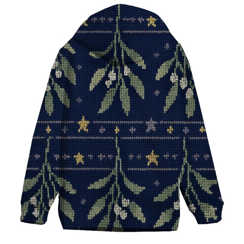 Midnight Mistletoe Star Bands printed hoodies