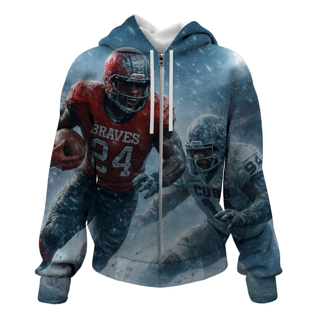 Frozen Yard Battle Braves Vs Cubs premium hoodies