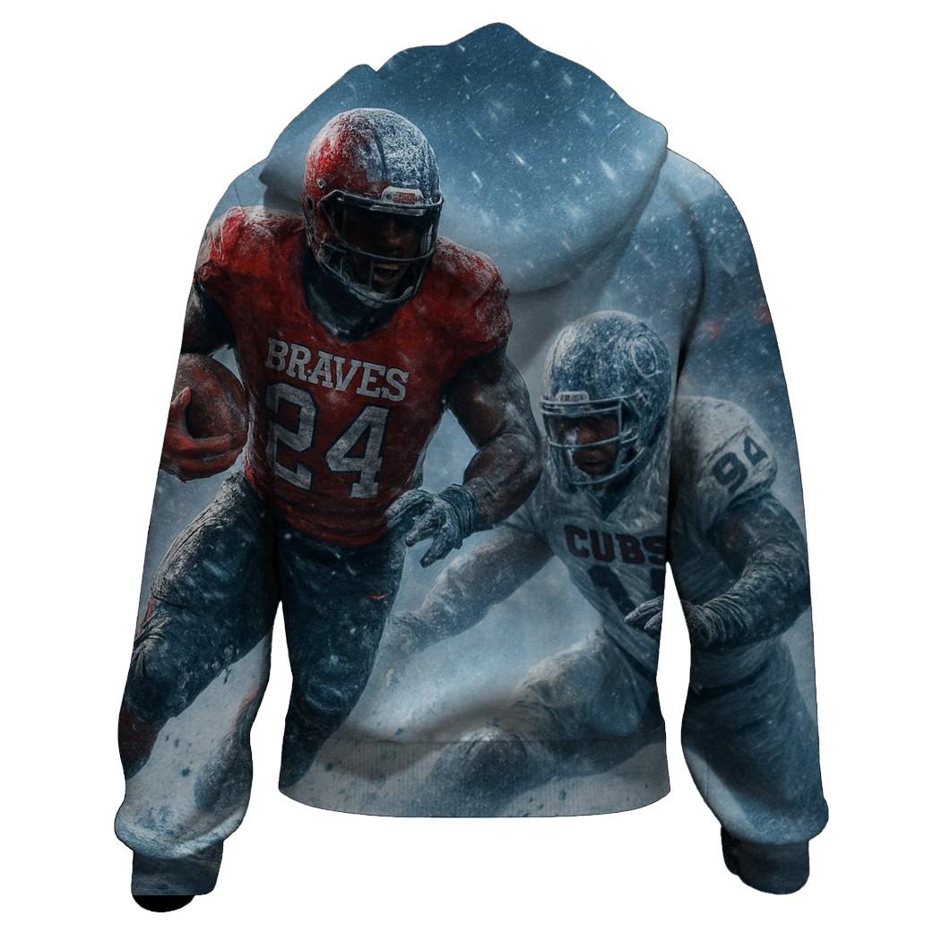 Frozen Yard Battle Braves Vs Cubs premium hoodies