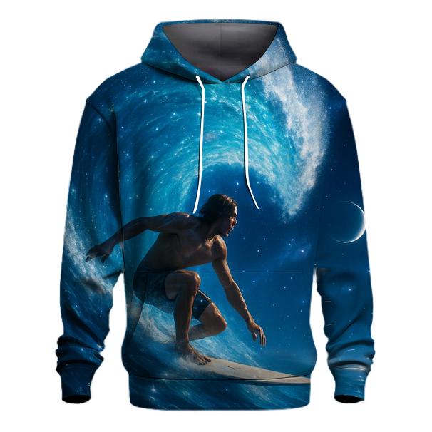 Cosmic Surf Wave Rider lightweight hoodies