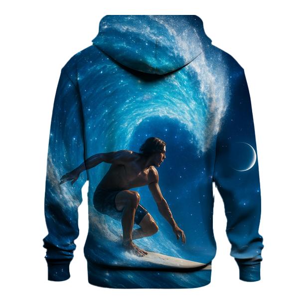 Cosmic Surf Wave Rider lightweight hoodies