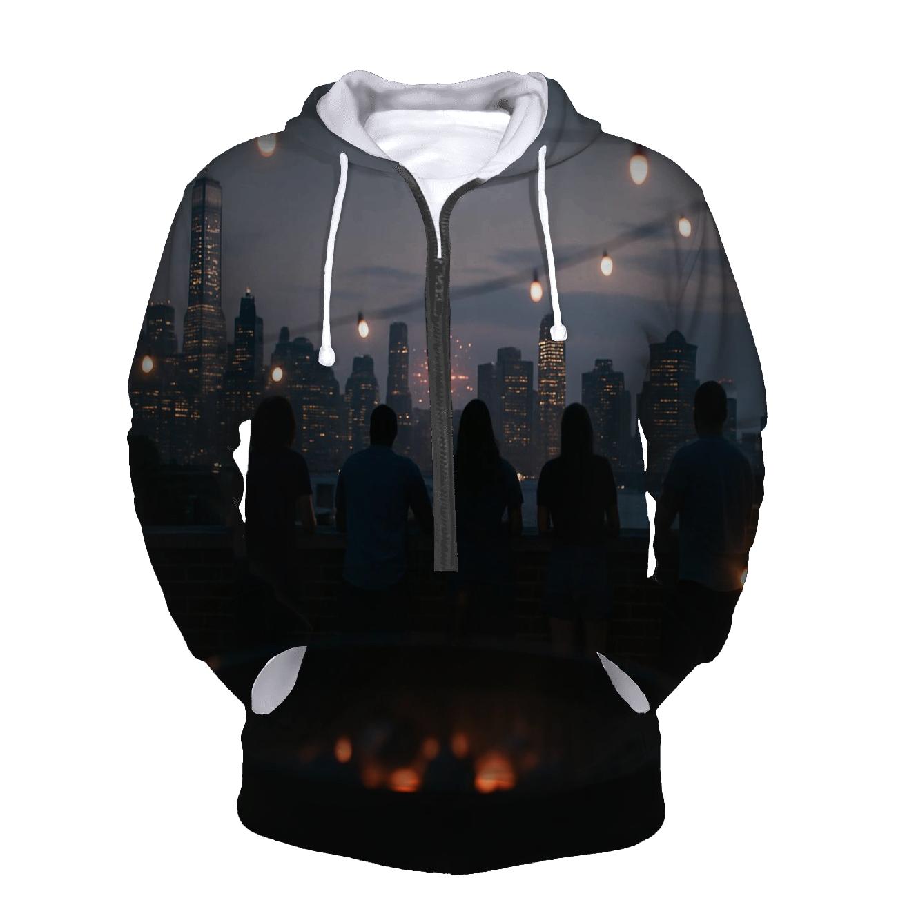 Fourth Of July Rooftop Barbecue Skyline designer hoodies