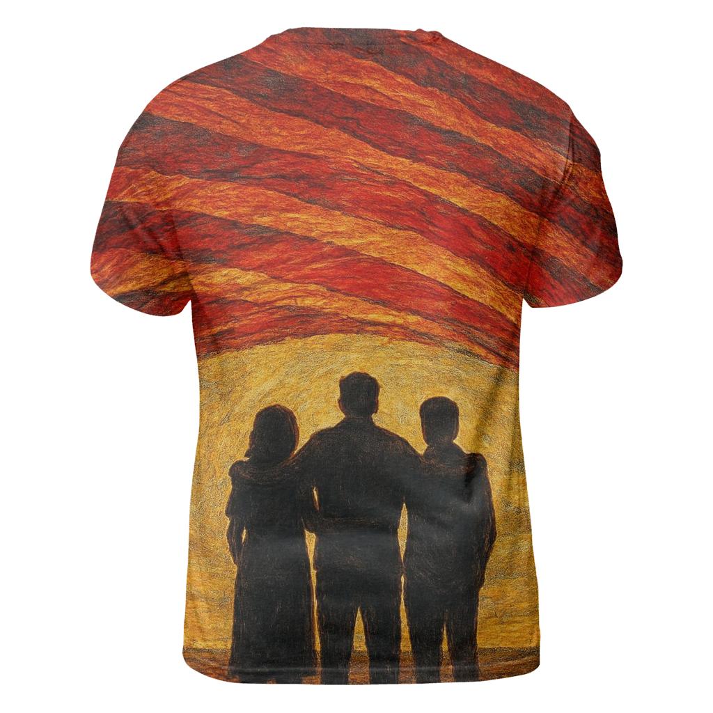 Threads Of Her Courage In Our Sky creative print fashion shirts