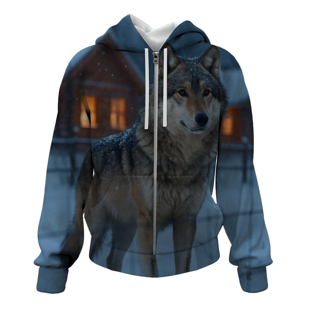 Winter Village Perimeter Wolf Watch hoodies fashion