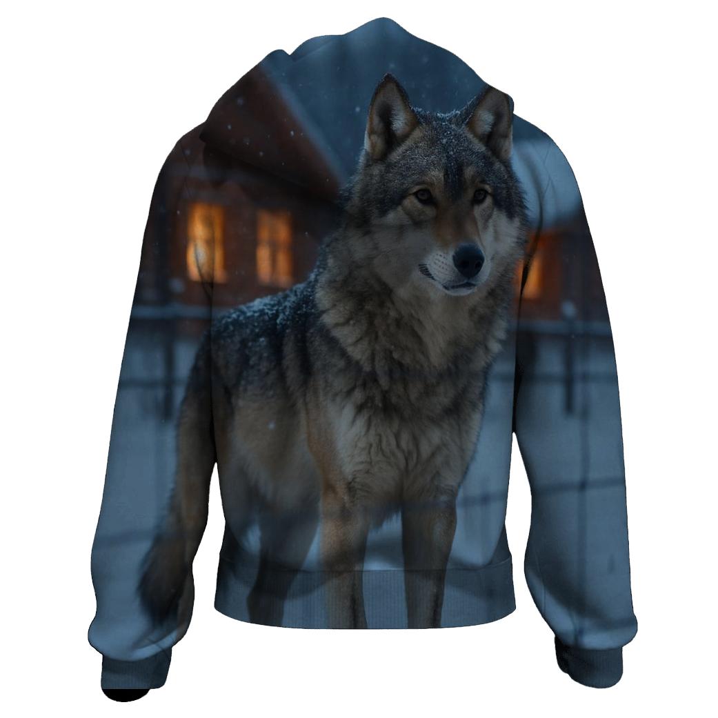 Winter Village Perimeter Wolf Watch hoodies fashion