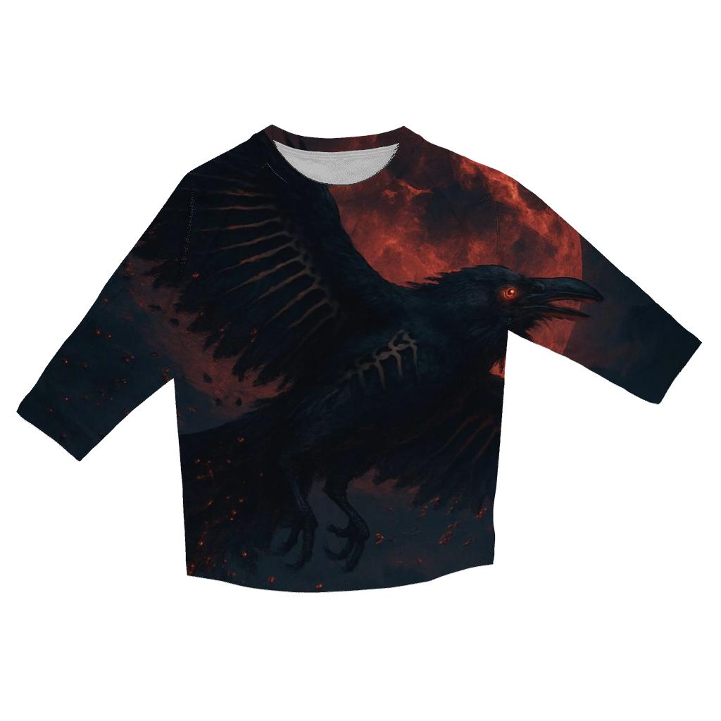 Embers Of The Raven Eclipse trendy 3/4 sleeve tops