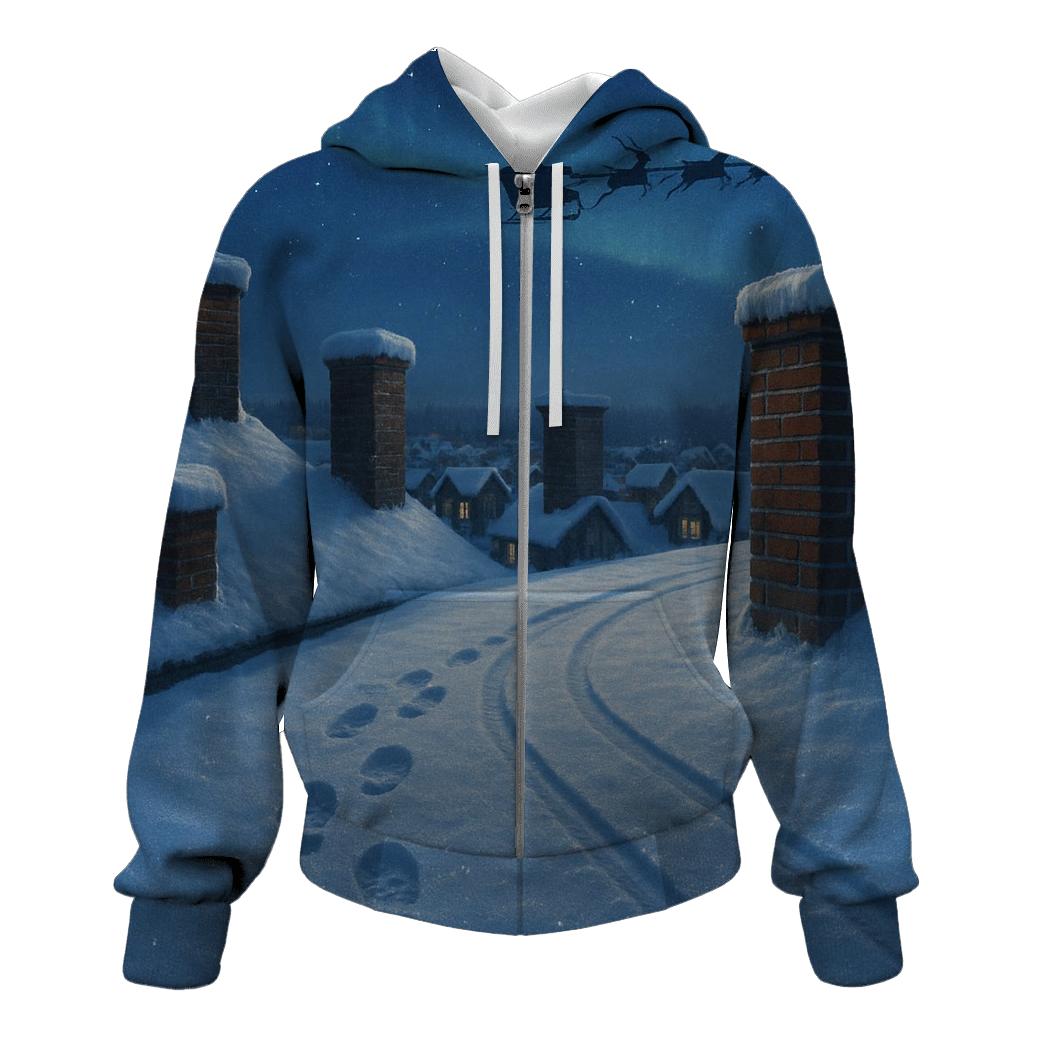 Santa Tracks Across The Rooftops hoodie styles