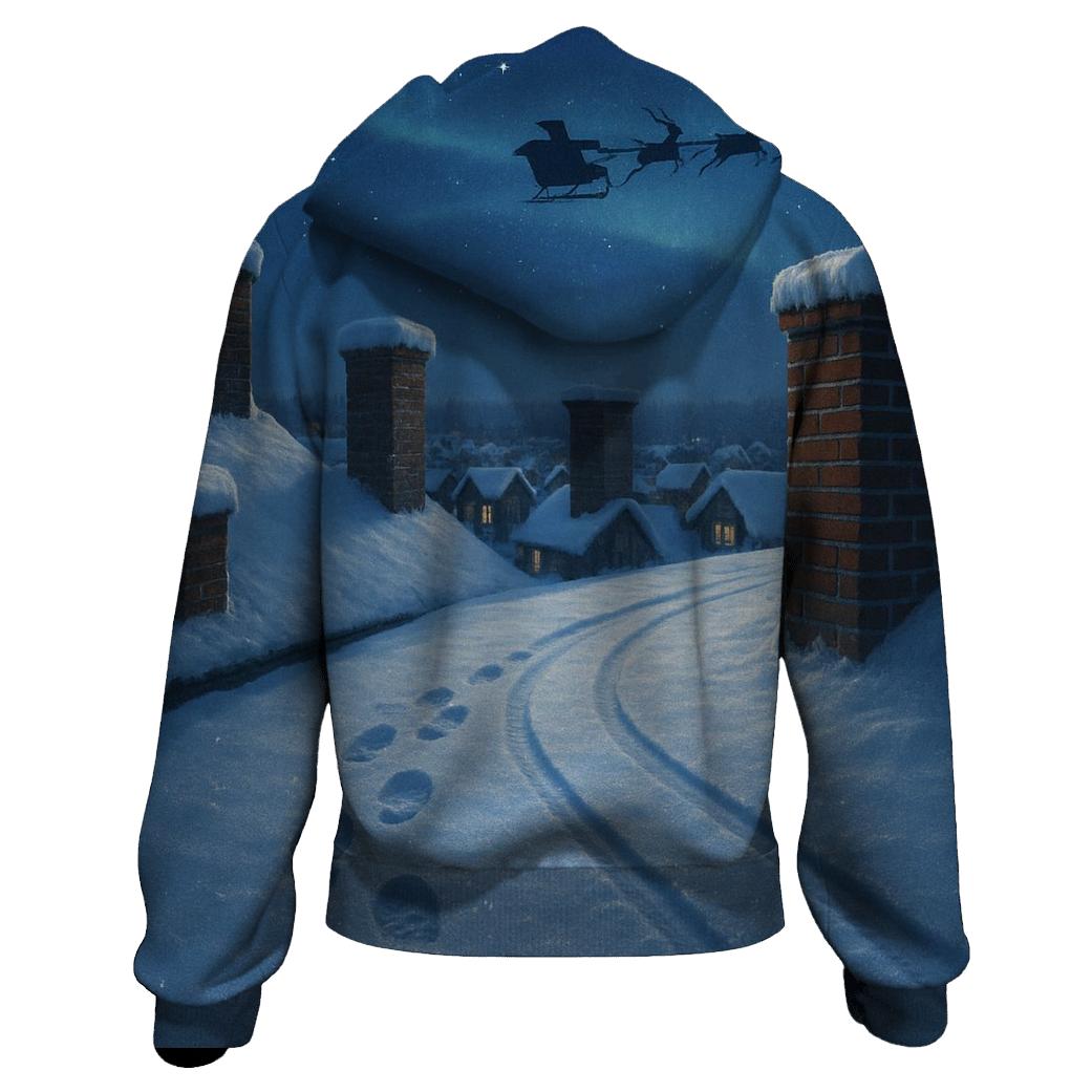 Santa Tracks Across The Rooftops hoodie styles