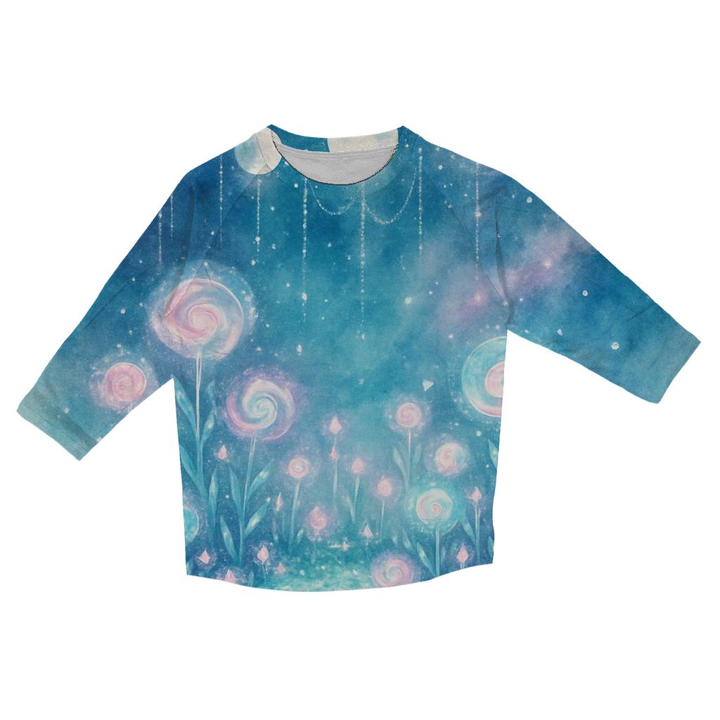 Garden Of Spiral Moons trendy 3/4 sleeve tops