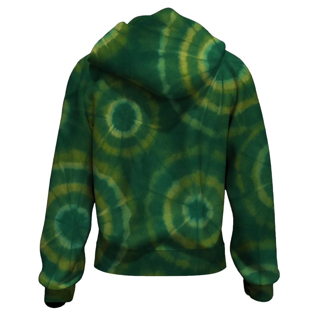 Overdye Forest Ripple Rings heavyweight hoodies