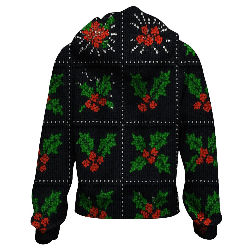 Holly Explosion Checkerboard custom hoodies