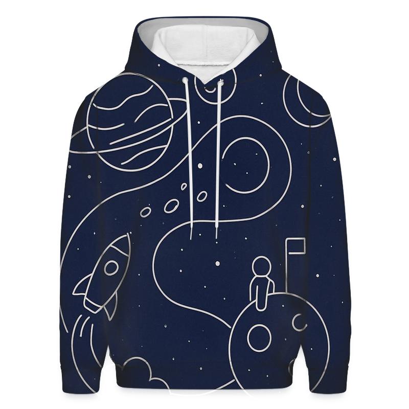 Monoline Cosmic Journey designer hoodies
