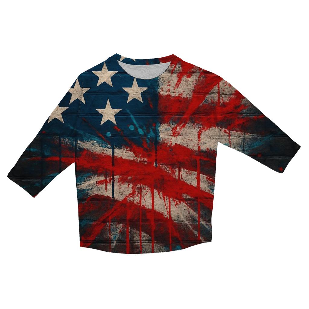 Urban Graffiti Starburst custom 3/4 sleeve shirts