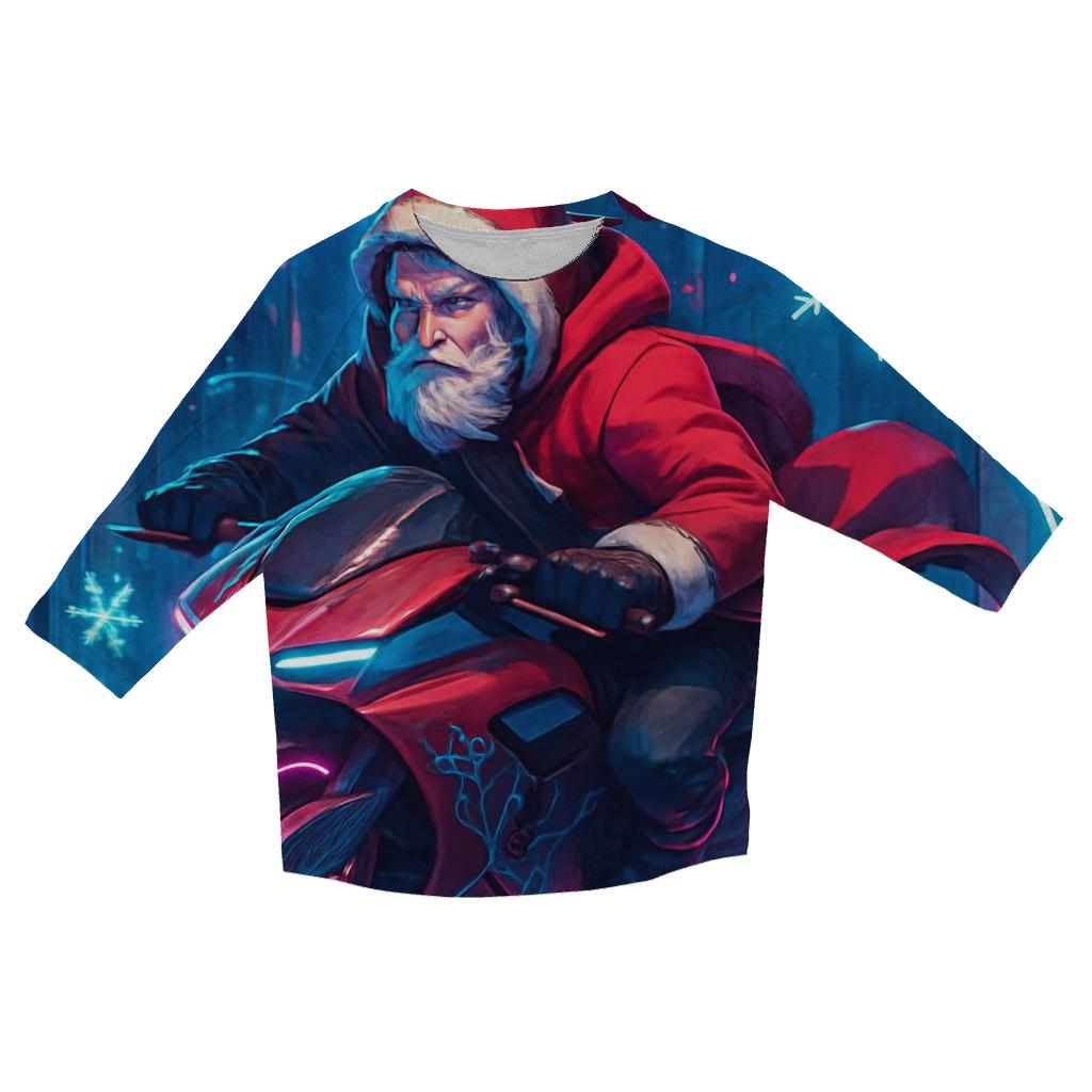 Neon Street Santa Rider casual three quarter sleeve shirts