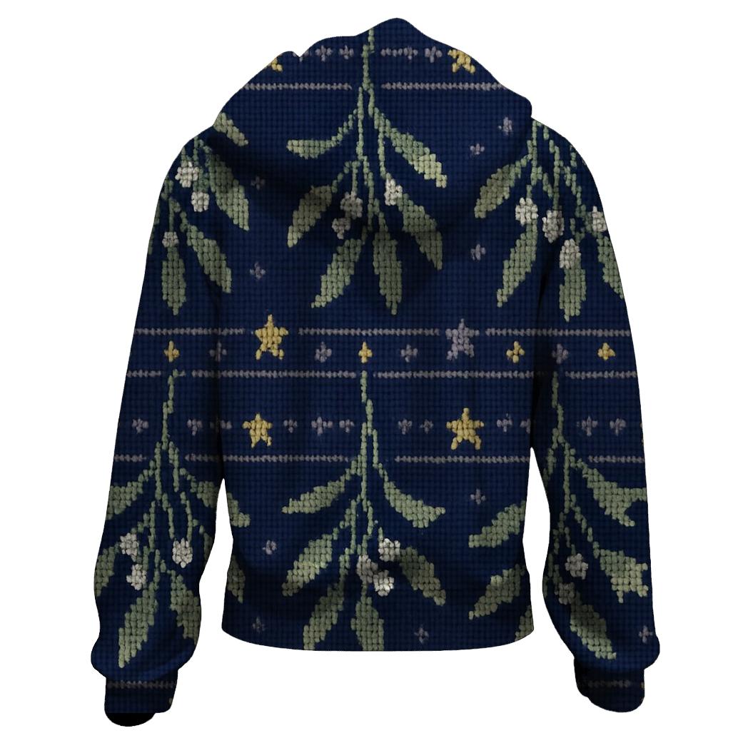 Midnight Mistletoe Star Bands heavyweight hoodies