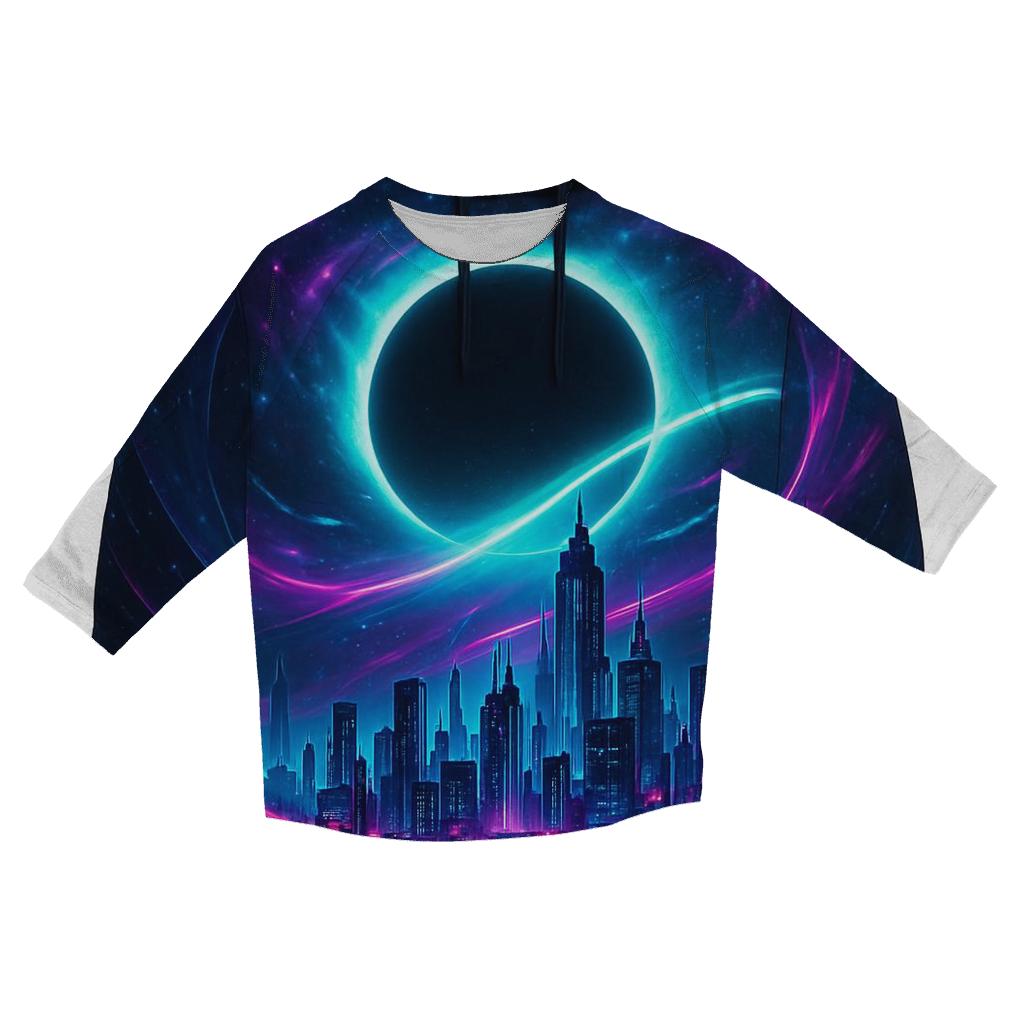 Neon Eclipse City casual three quarter sleeve shirts