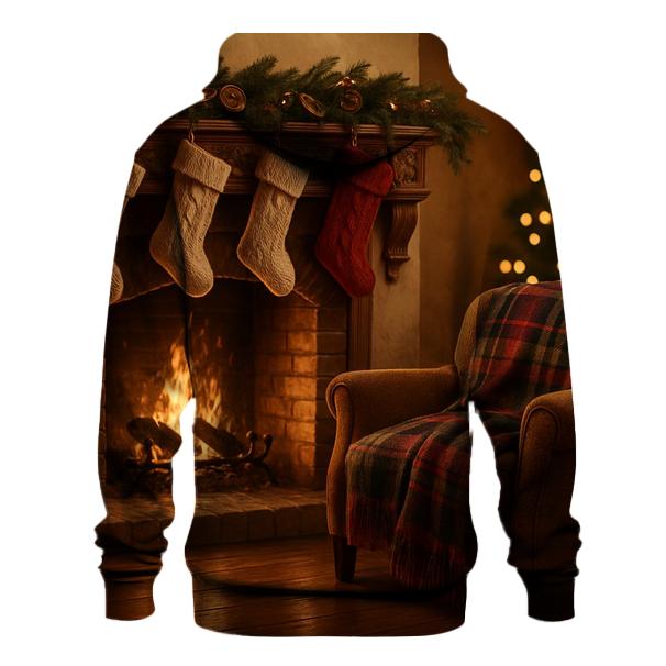 Grandmas Hearth On Christmas Eve heavyweight hoodies