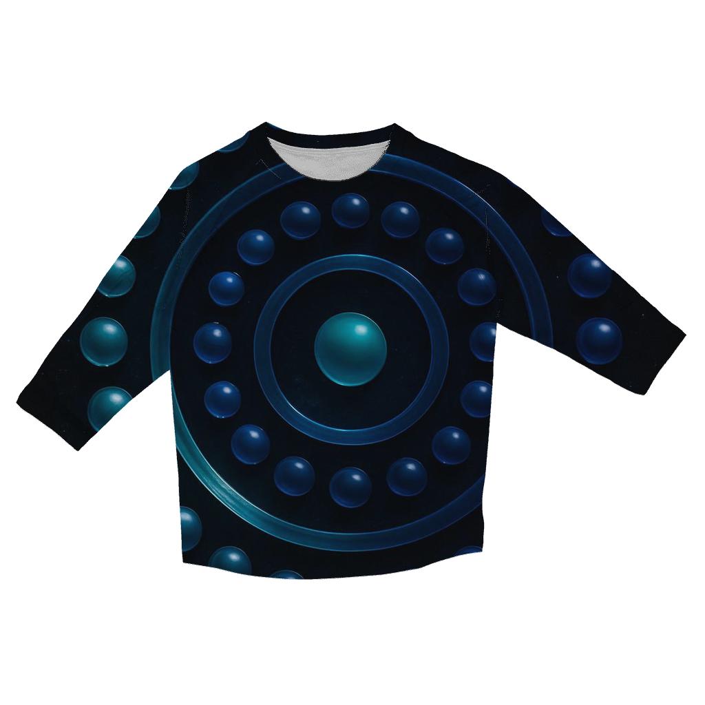 Chromatic Orbit Gradient Rings designer 3/4 sleeve blouses