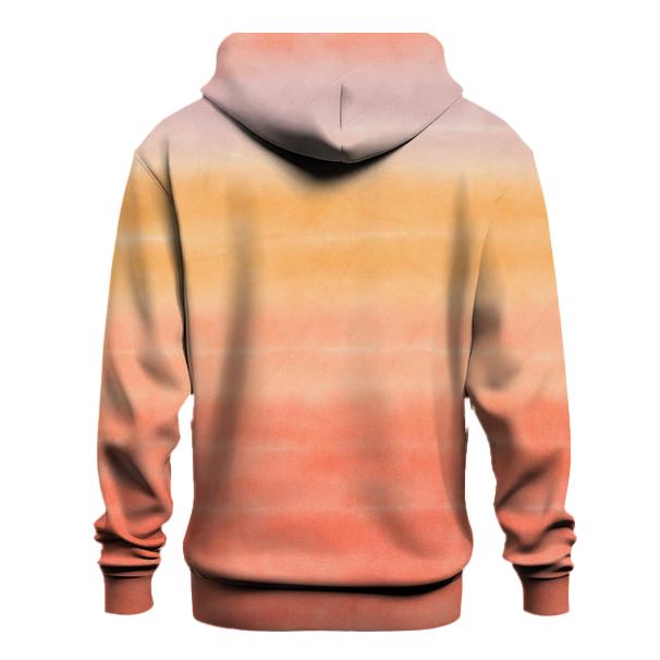 Sunset Horizon Stripe Wash hoodie trends