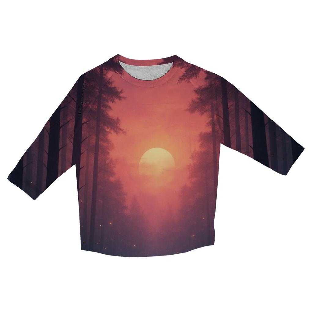 Twilight Forest Halo fashion 3/4 sleeve shirts