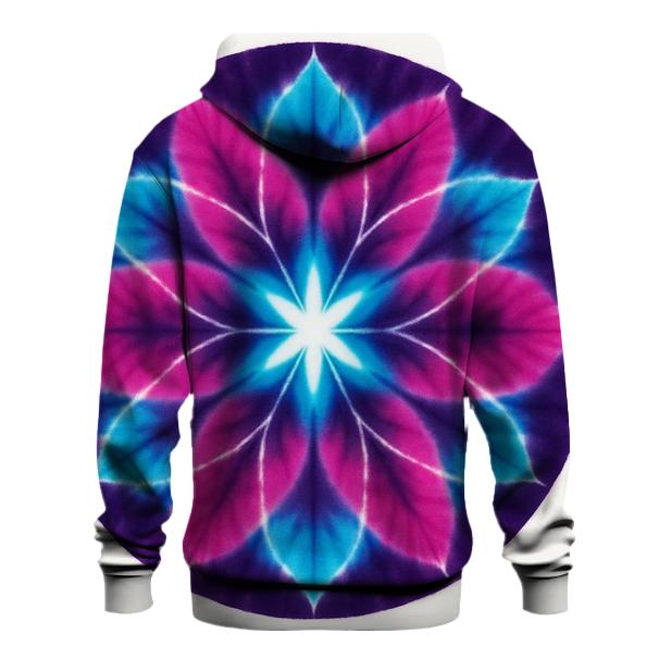 Cyan Lotus Mandala Spin lightweight hoodies
