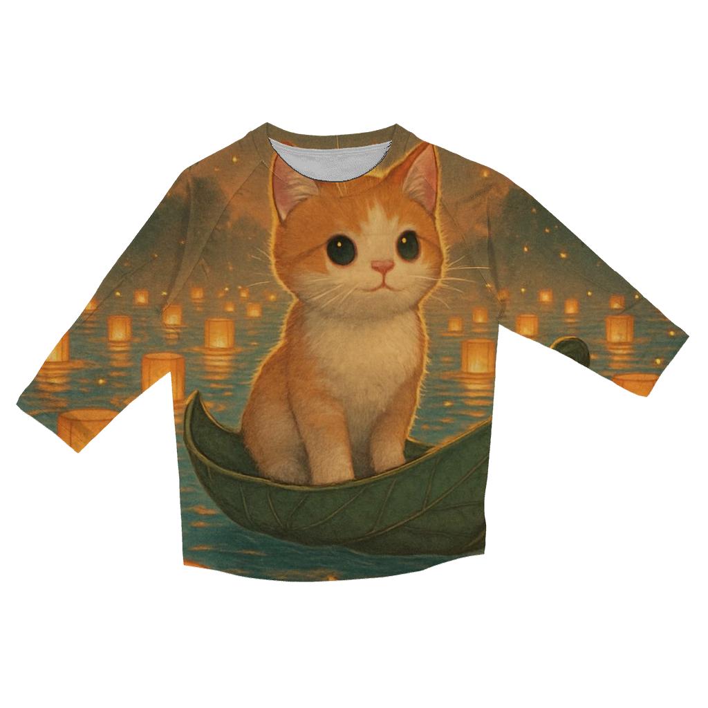 Lantern River Cat Boat trendy 3/4 sleeve tops