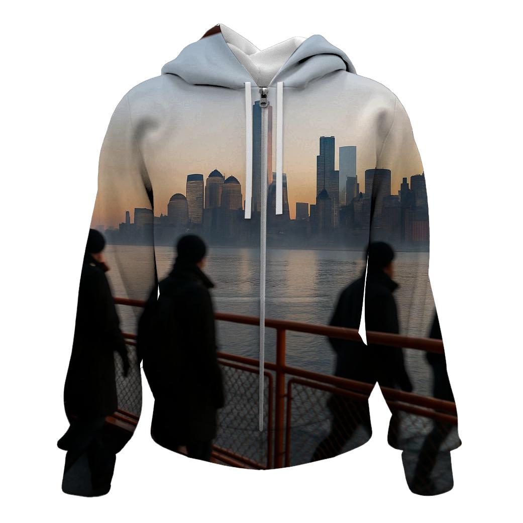 Hudson River Sunrise Commute hoodie designs