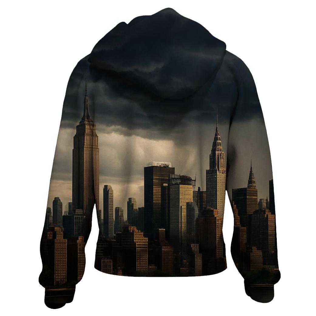Late Summer Storm Over Midtown custom hoodies