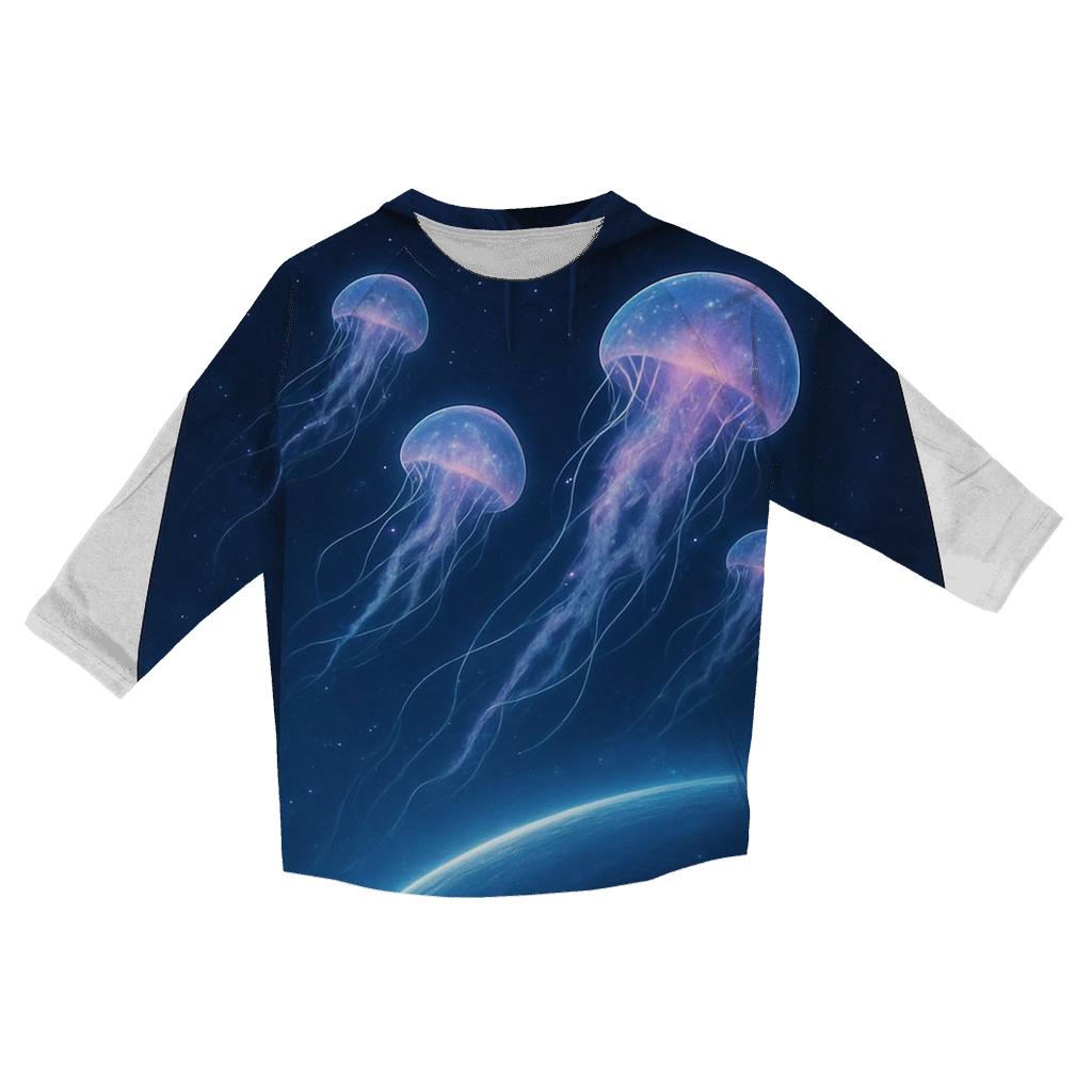 Orbital Jellyfish Bloom personalized 3/4 sleeve tees