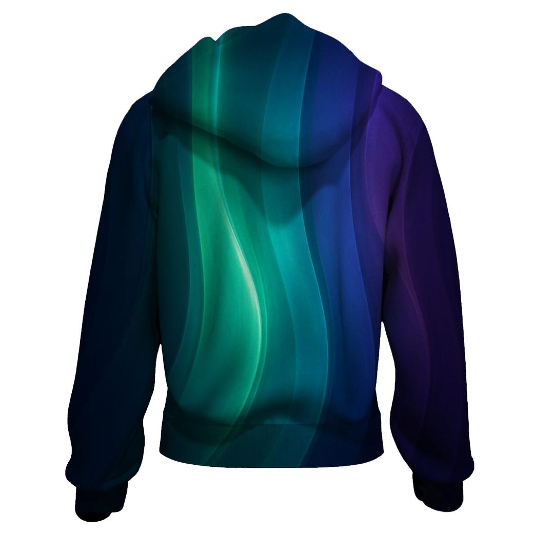 Aurora Glass Waves lightweight hoodies