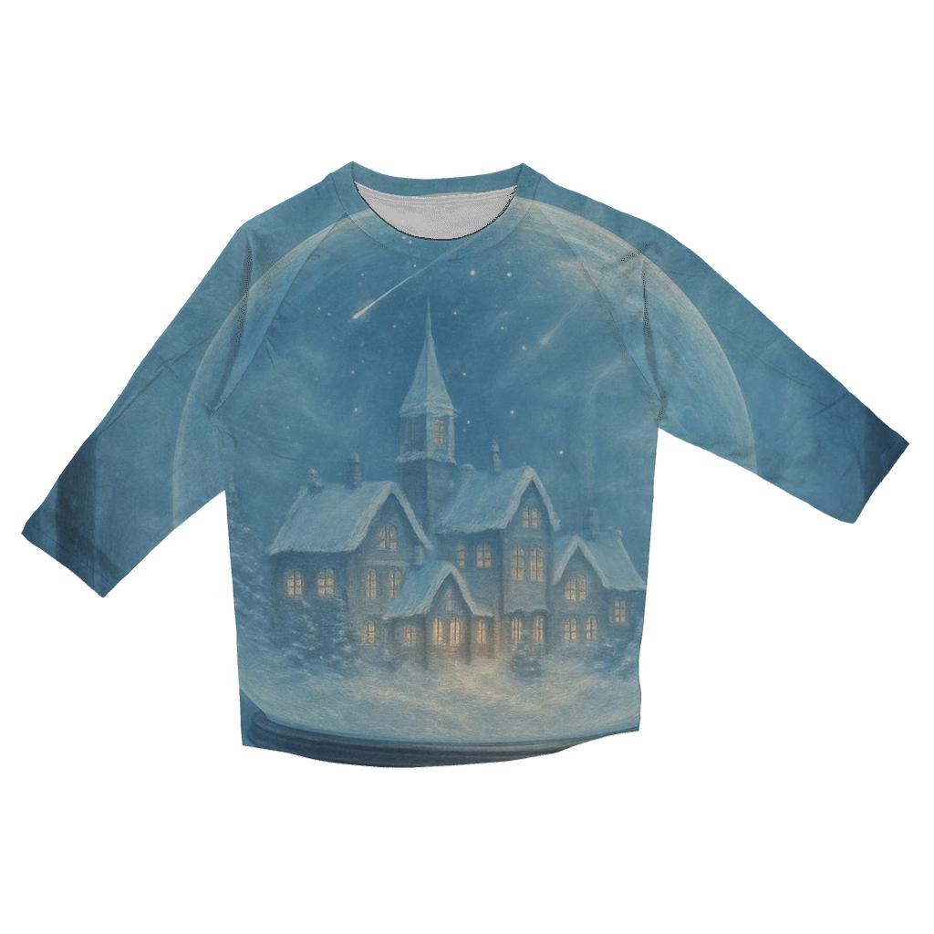 Snow Globe Time Traveler cotton quarter sleeve shirts
