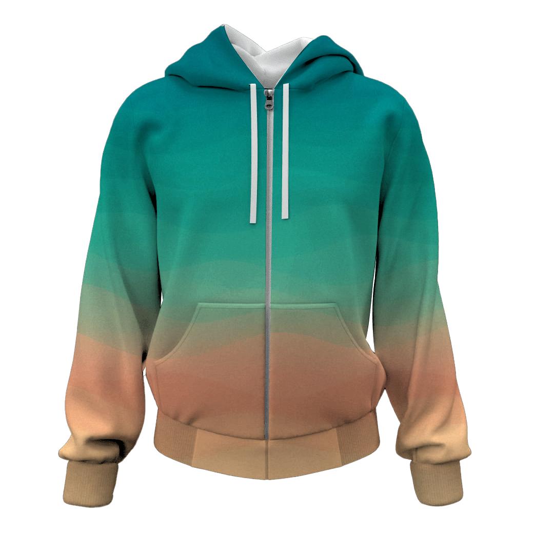 Coral Lagoon Fade designer hoodies
