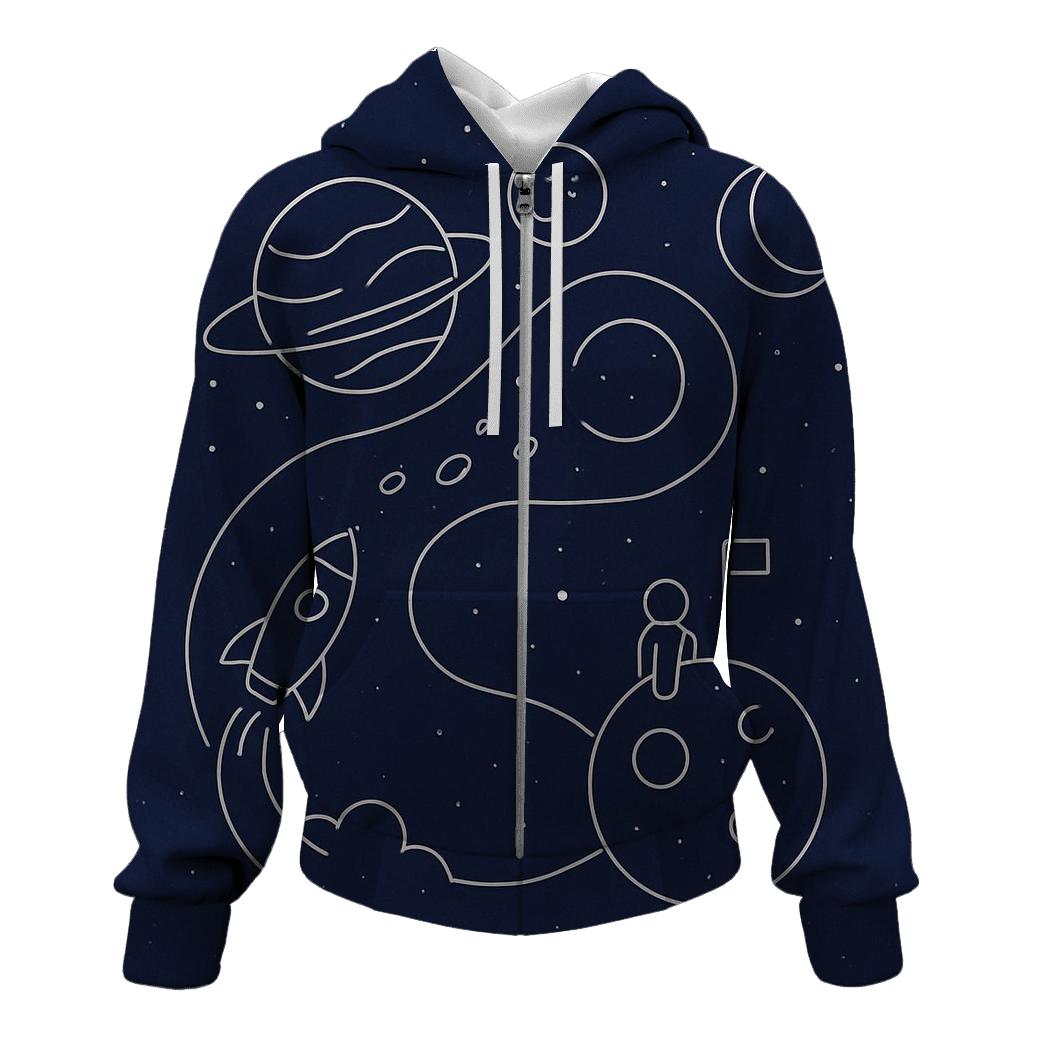 Monoline Cosmic Journey pullover hoodies