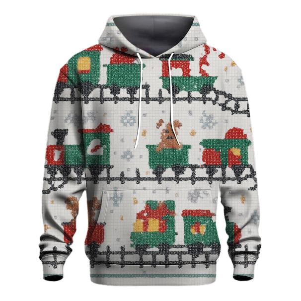 North Pole Toy Train Tracks hoodies fashion