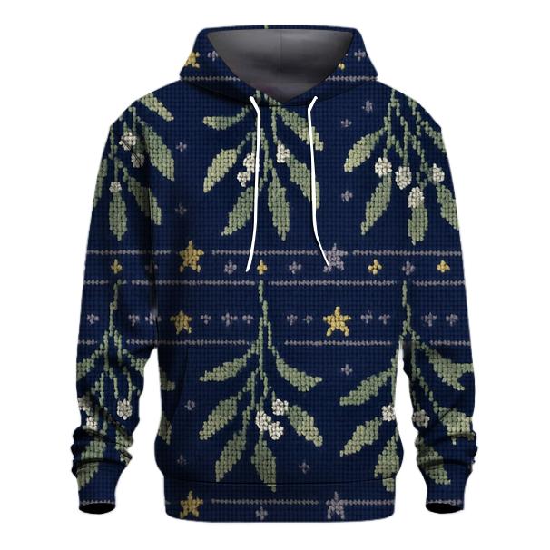 Midnight Mistletoe Star Bands heavyweight hoodies