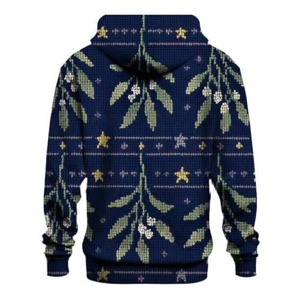 Midnight Mistletoe Star Bands heavyweight hoodies