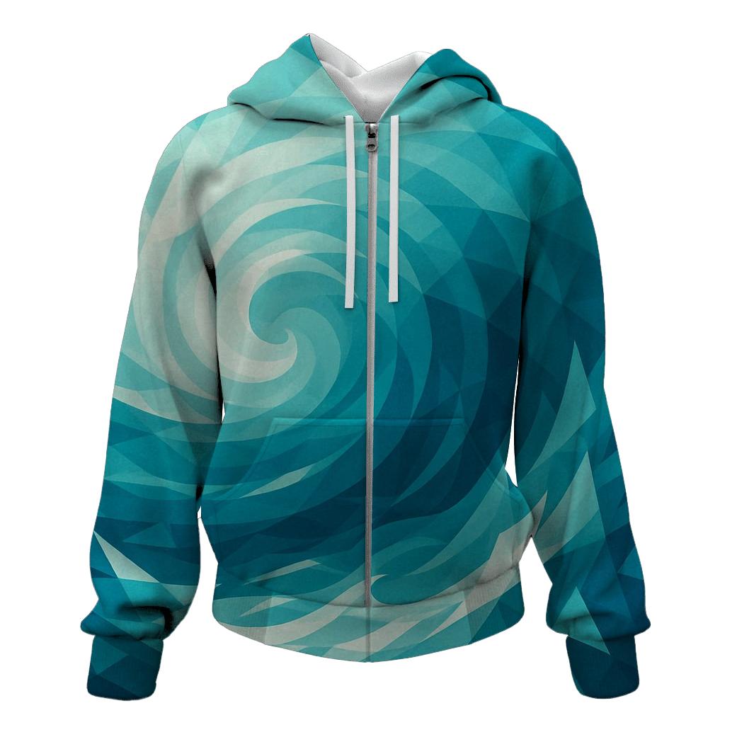 Geometric Ocean Currents hoodie designs