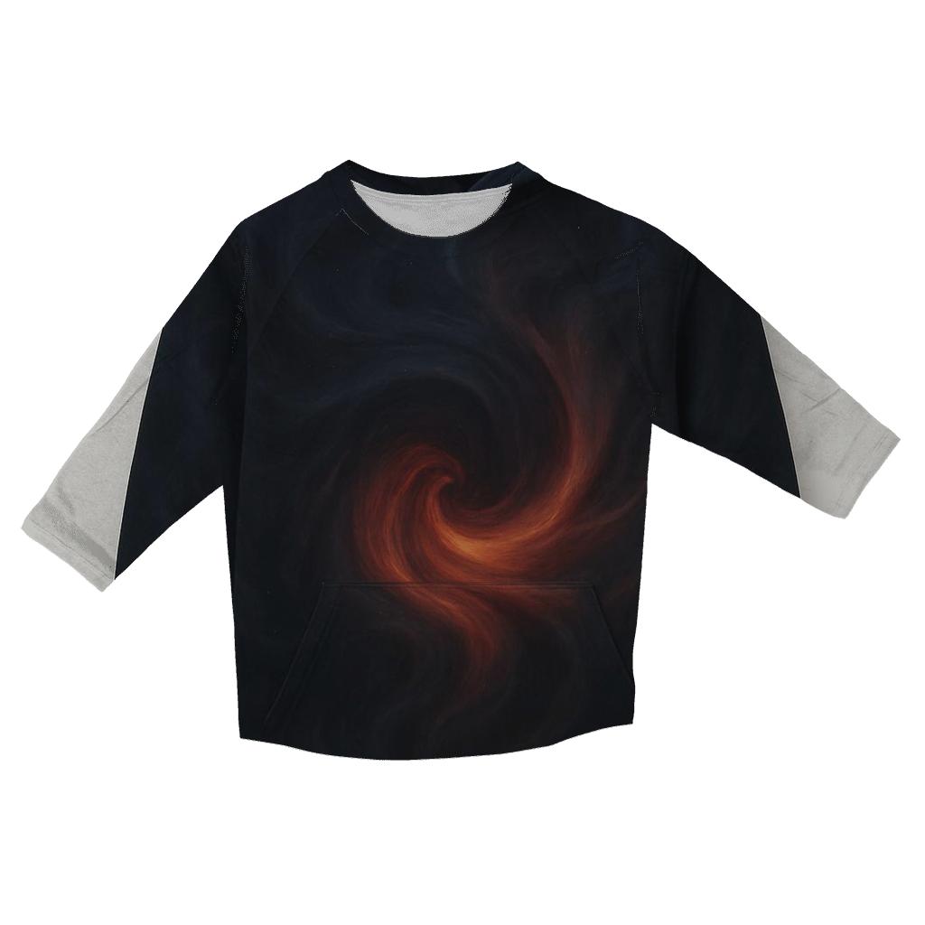 Midnight Ember Gradient Currents personalized 3/4 sleeve tees
