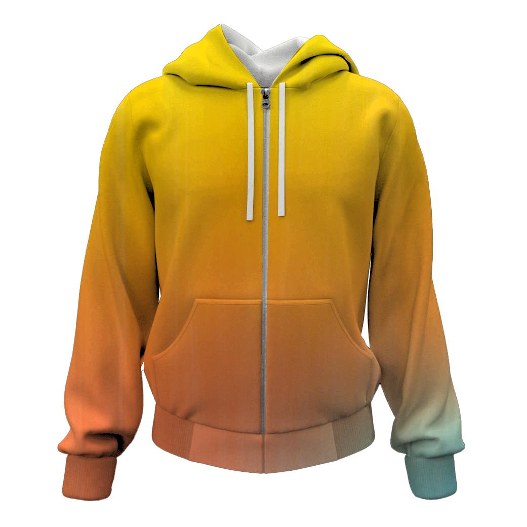 Citrus Sky Cascade custom hoodies