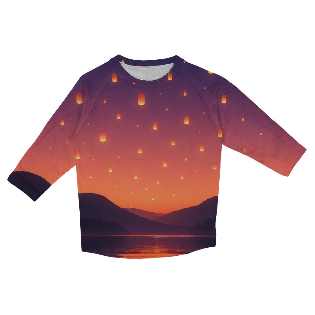 Sky Lantern Dusk Drift casual three quarter sleeve shirts
