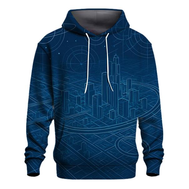 Celestial Blueprint City hoodies fashion