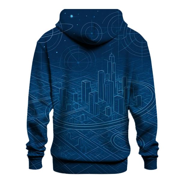 Celestial Blueprint City hoodies fashion