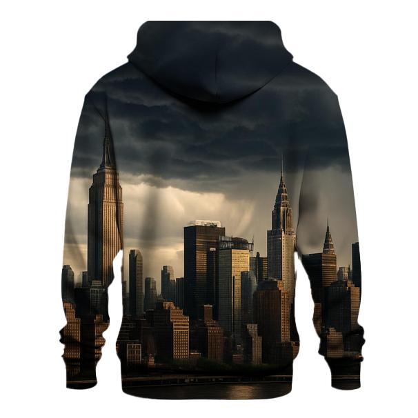 Late Summer Storm Over Midtown graphic hoodies