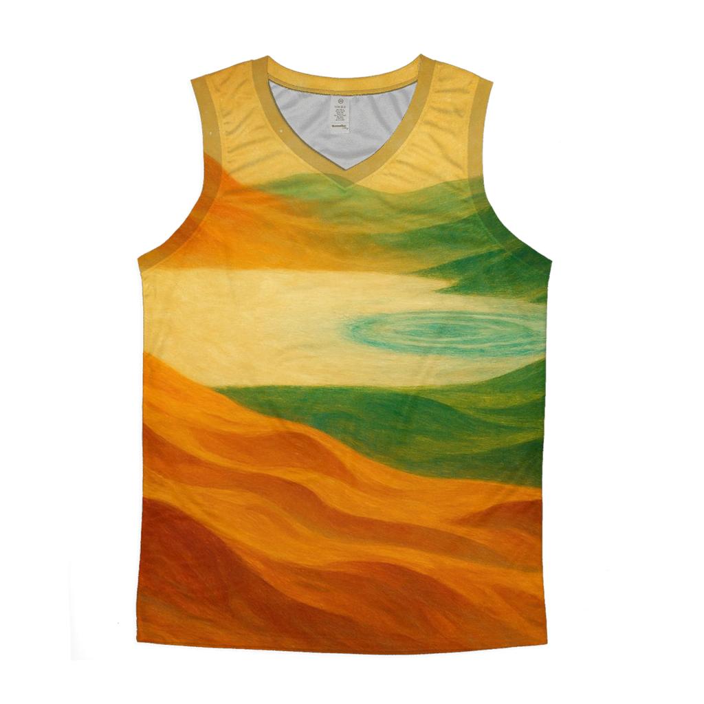 Indian Flag Desert Mirage Abstraction stylish racerback tanks