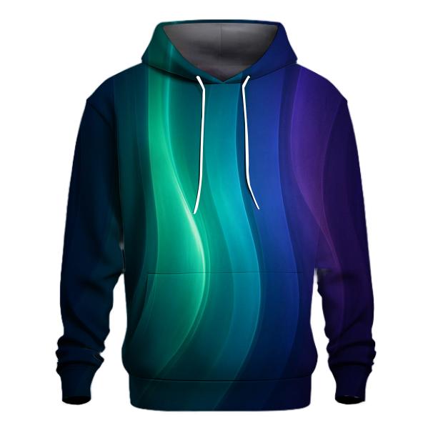 Aurora Glass Waves premium hoodies
