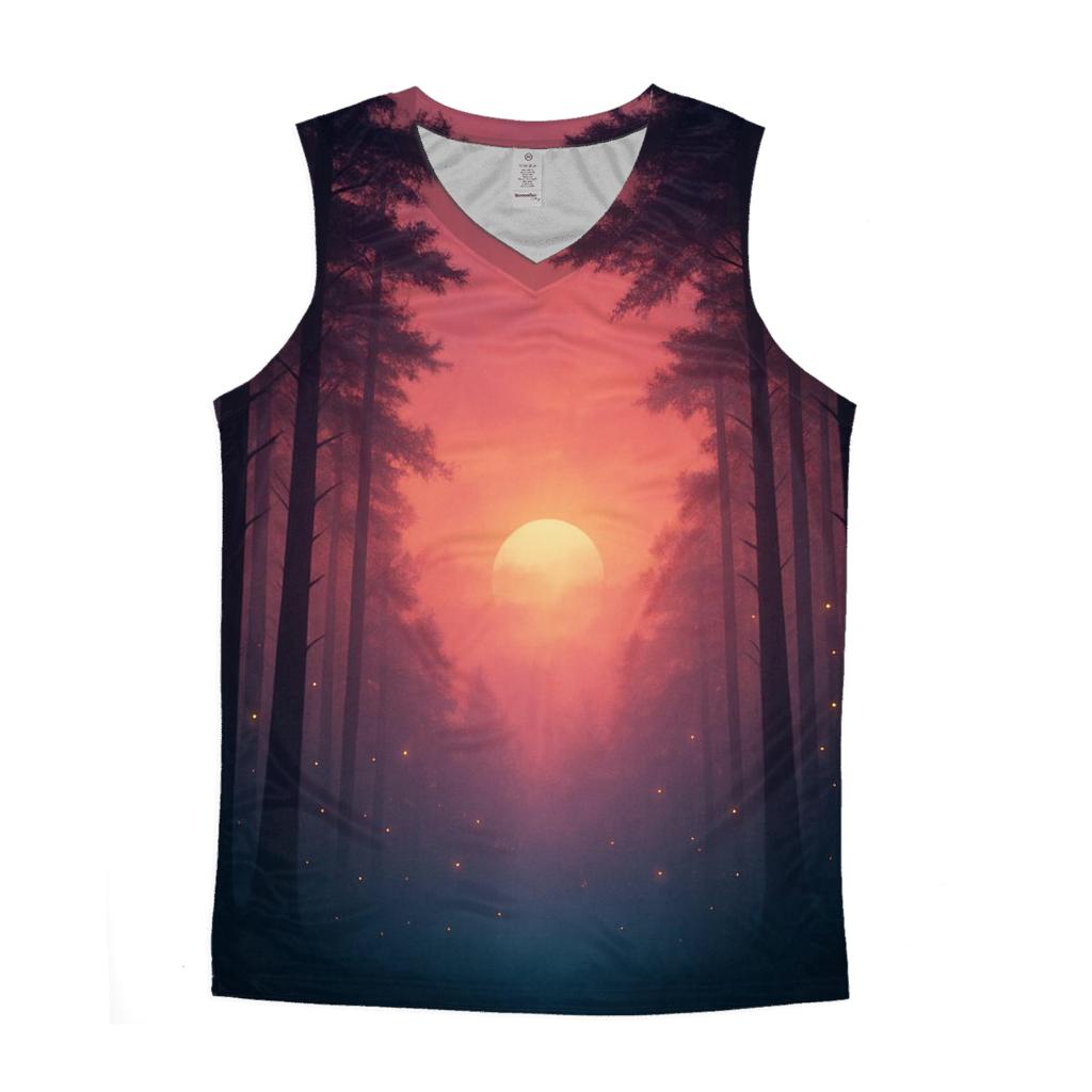 Twilight Forest Halo personalized athletic tanks