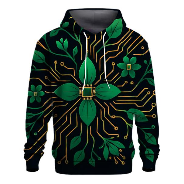 Botanical Circuit Harmony hoodies fashion
