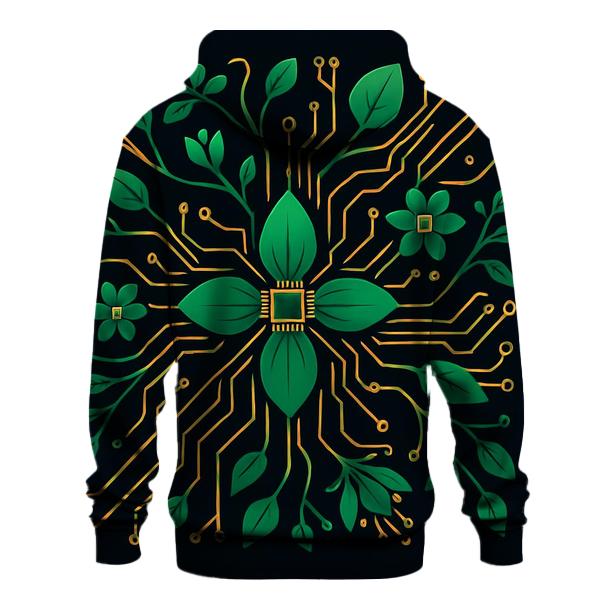 Botanical Circuit Harmony hoodies fashion