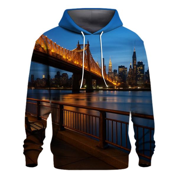 Queensboro Bridge Industrial Twilight View hoodie trends