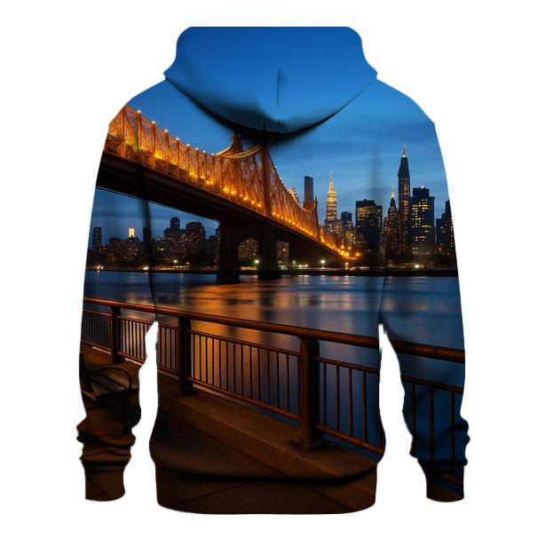Queensboro Bridge Industrial Twilight View hoodie trends